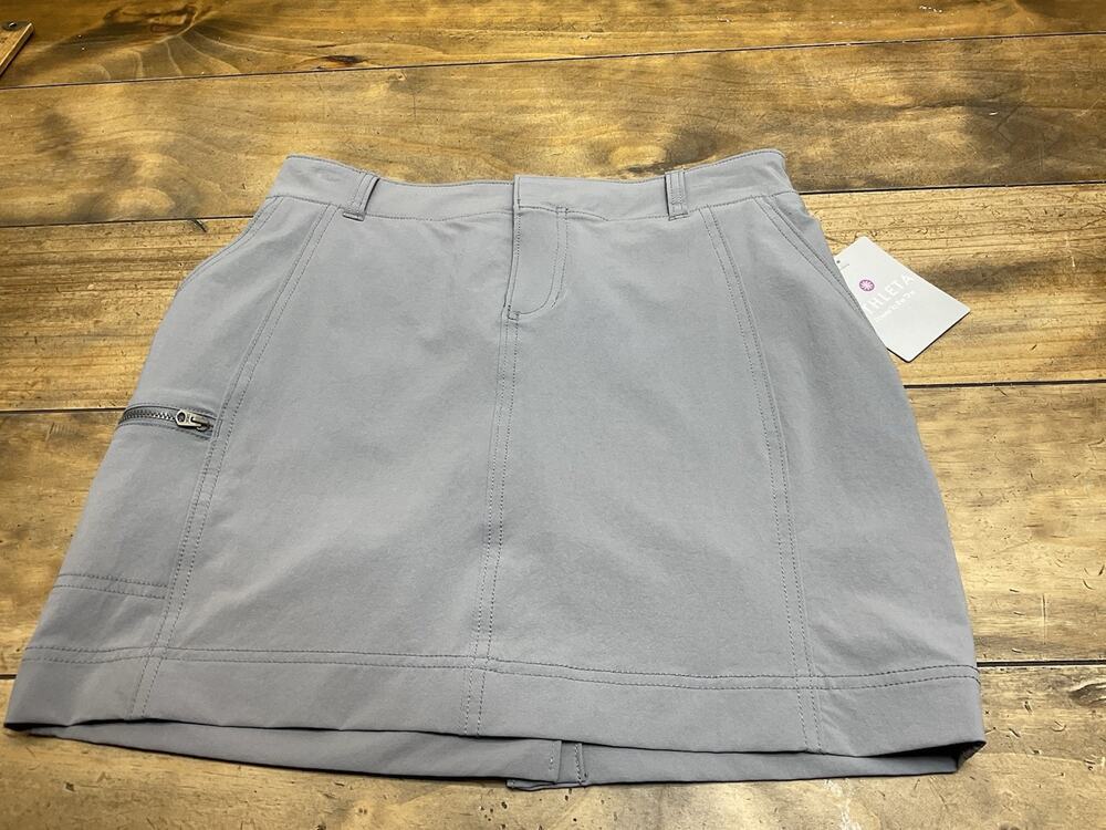 Athleta Palisade Active Outdoor Hiking Tennis Golf Stretch Gray Skort Size 4